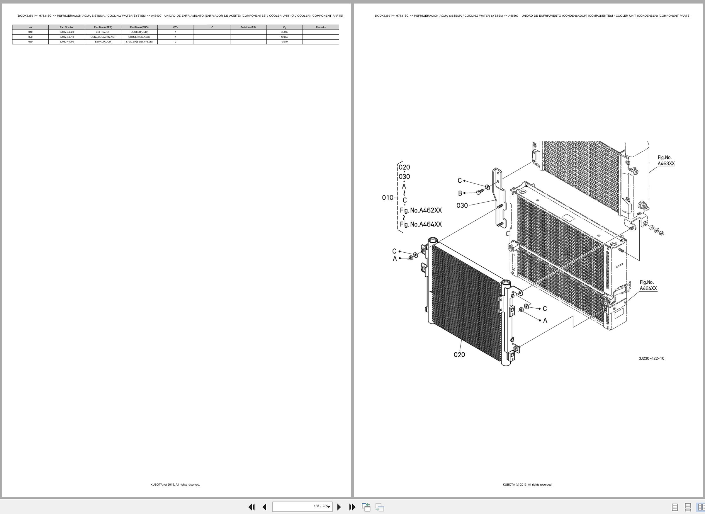 Kubota Tractor M7131SC Spare Parts Catalog EN ES (3)