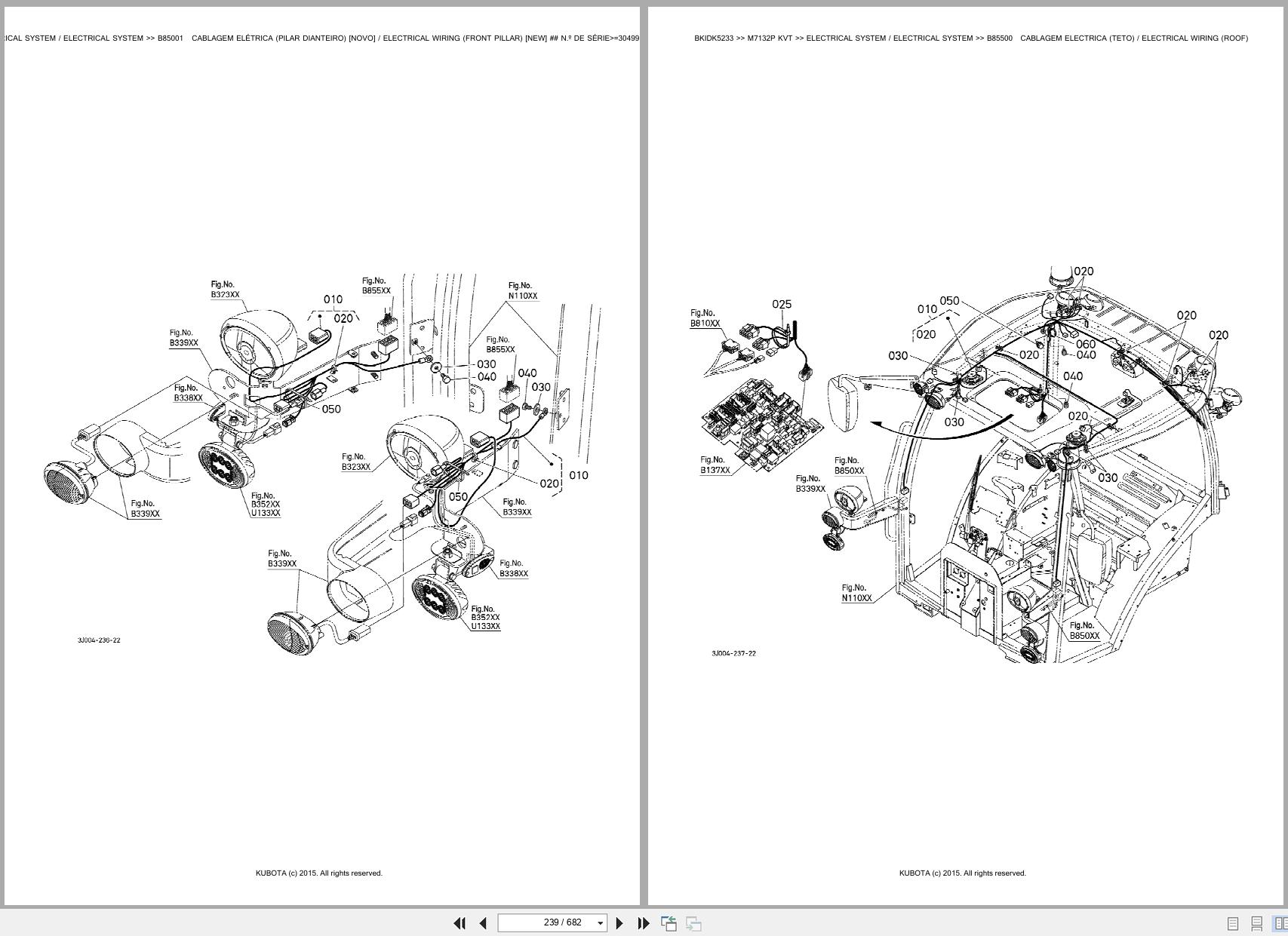 Kubota Tractor M7132P M7132KVT Spare Parts Catalog EN PT (2)