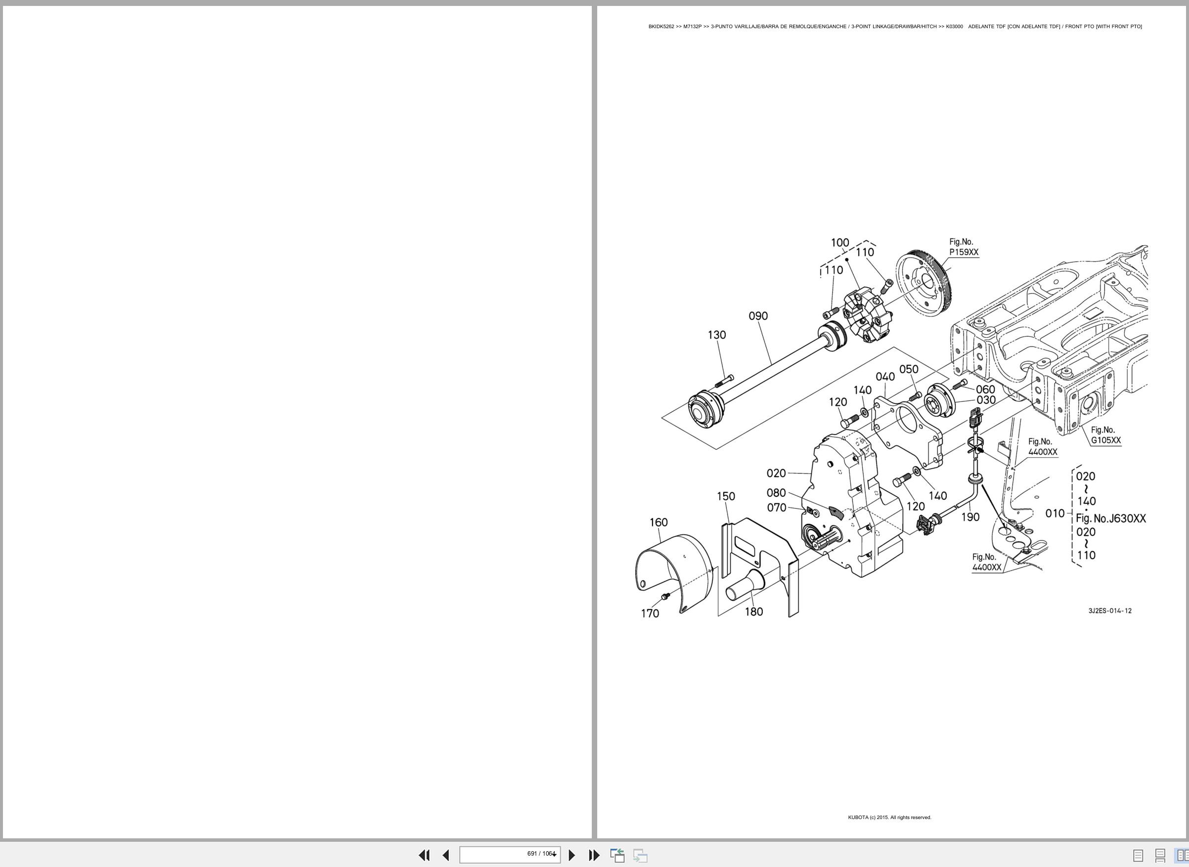 Kubota Tractor M7132P Spare Parts Catalog EN ES (3)