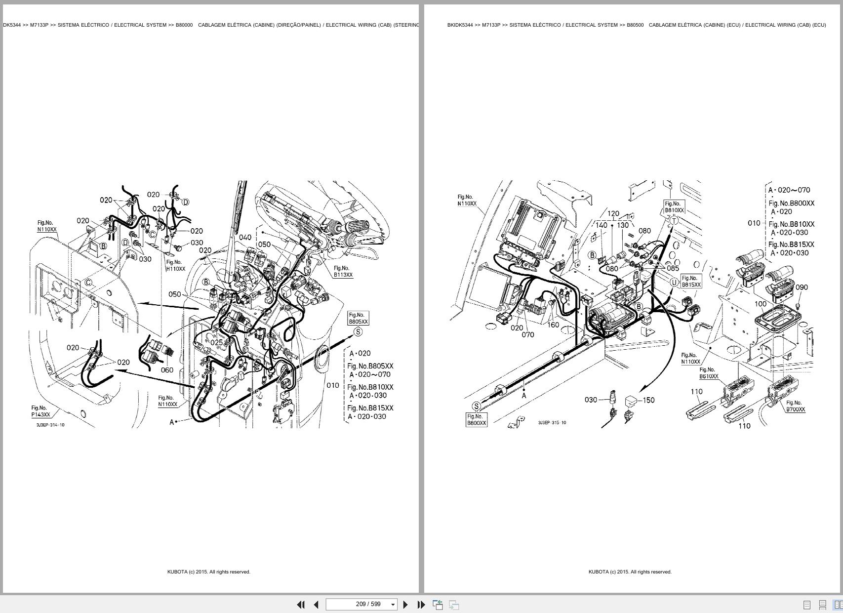 Kubota Tractor M7133P Spare Parts Catalog EN PT (2)