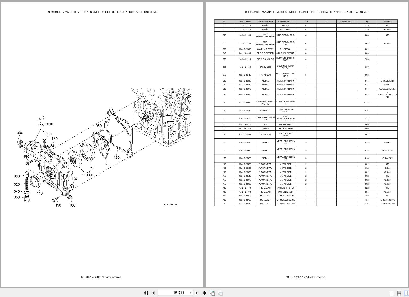 Kubota Tractor M7151PC Spare Parts Catalog EN PT (3)