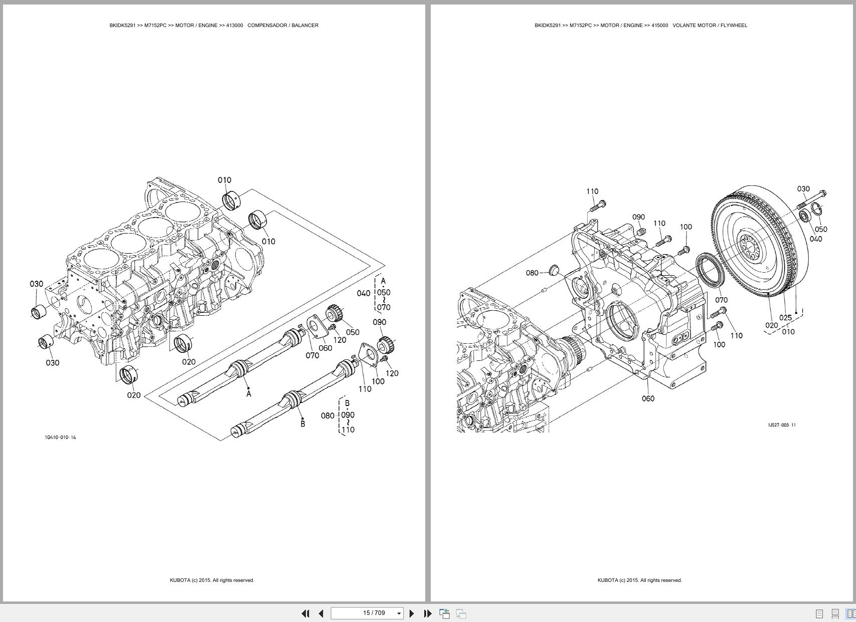 Kubota Tractor M7152PC Spare Parts Catalog EN PT (3)