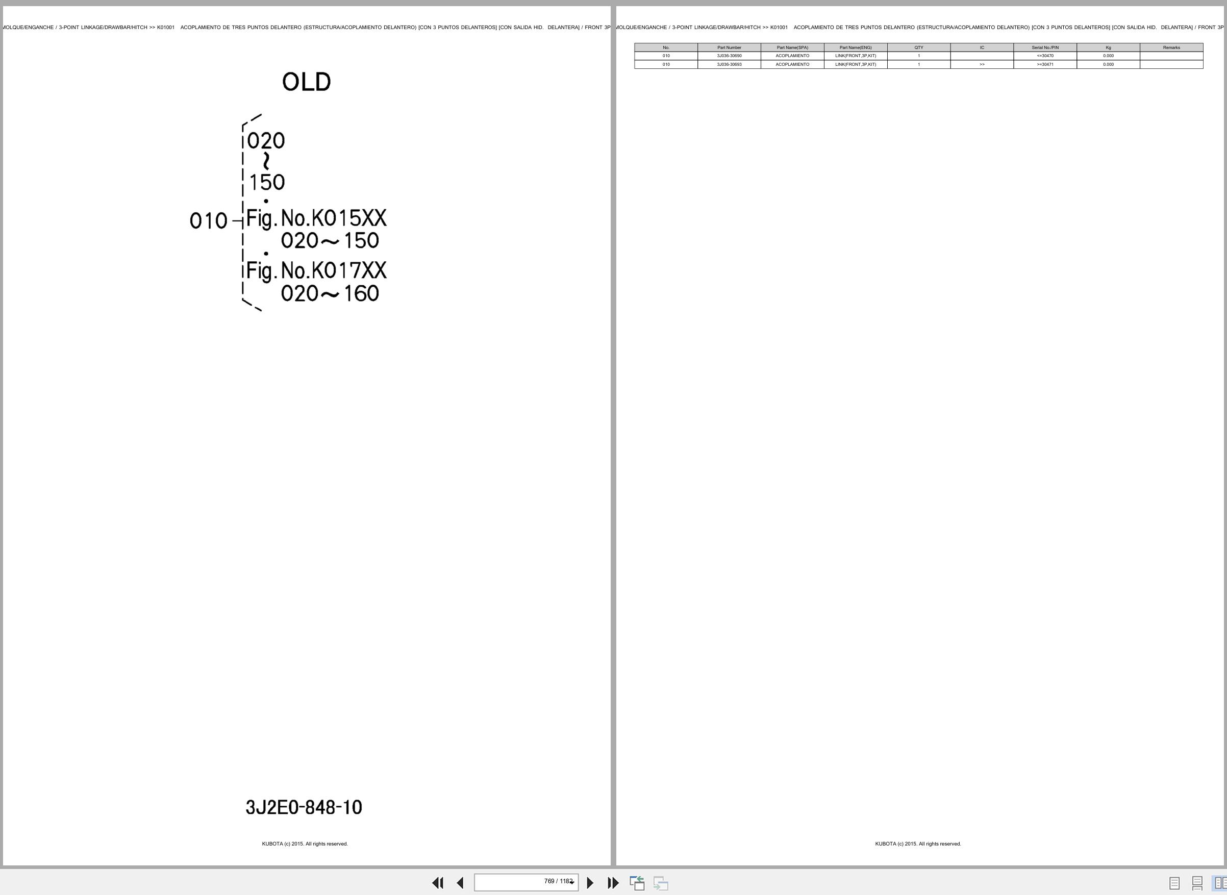 Kubota Tractor M7152SC Spare Parts Catalog EN ES (3)