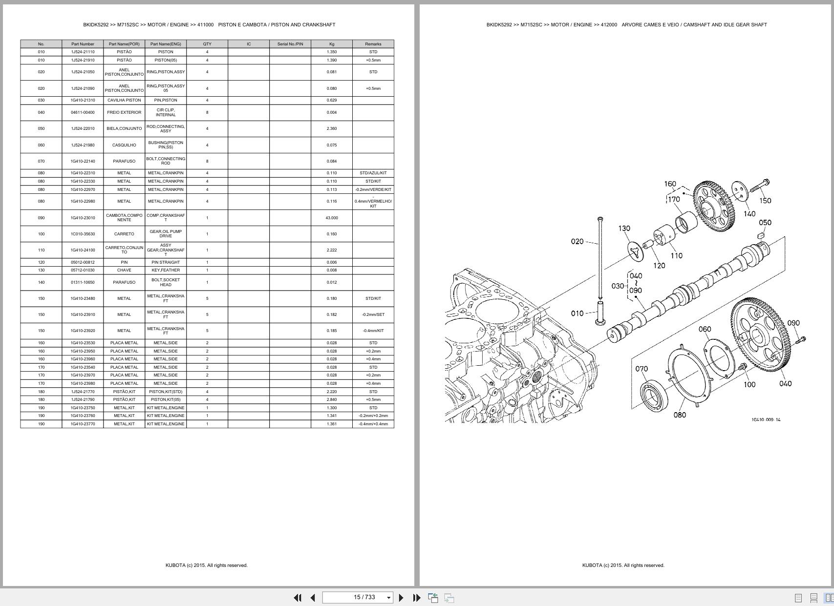 Kubota Tractor M7152SC Spare Parts Catalog EN PT (3)