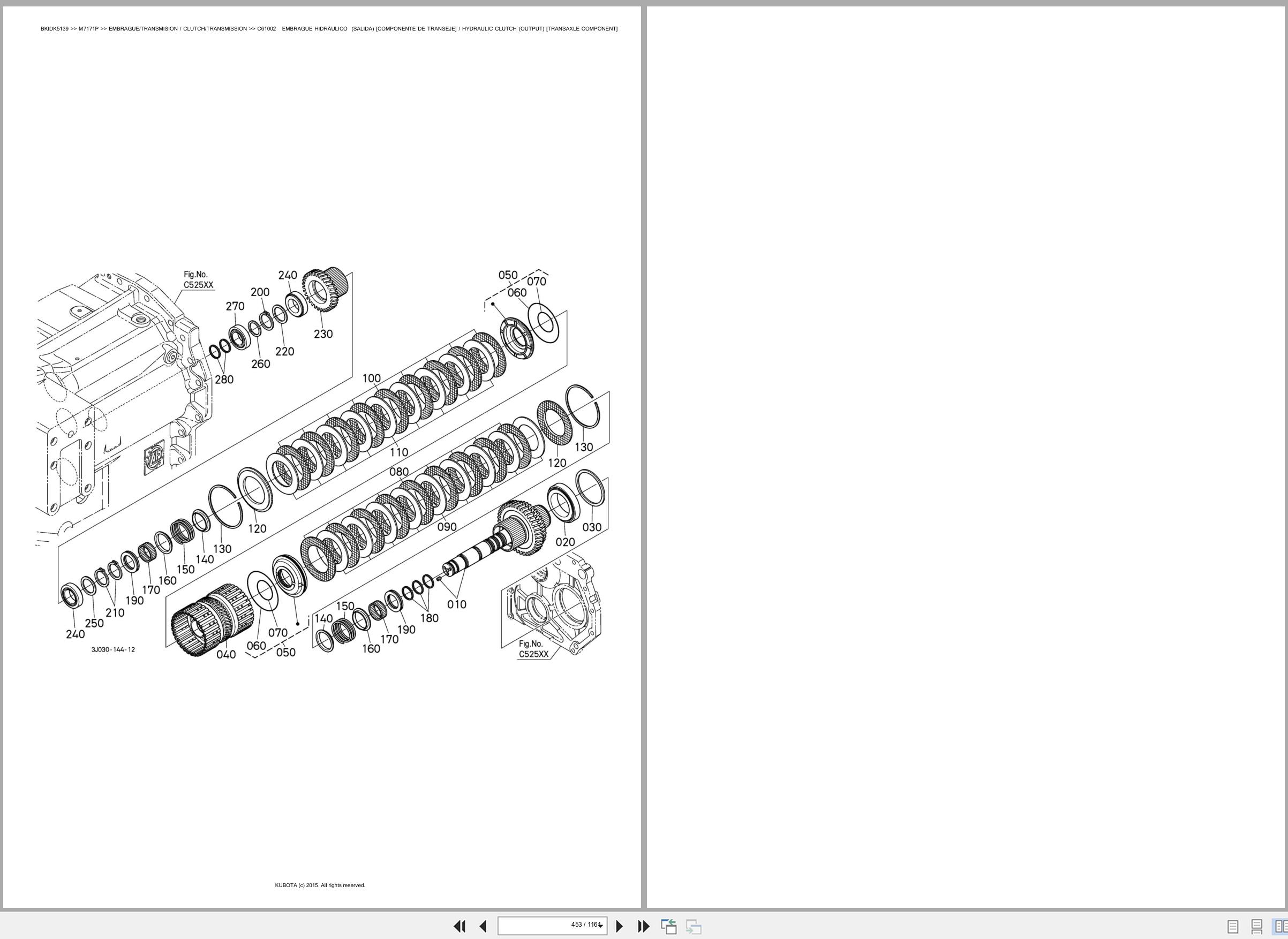 Kubota Tractor M7171P Spare Parts Catalog EN ES (2)