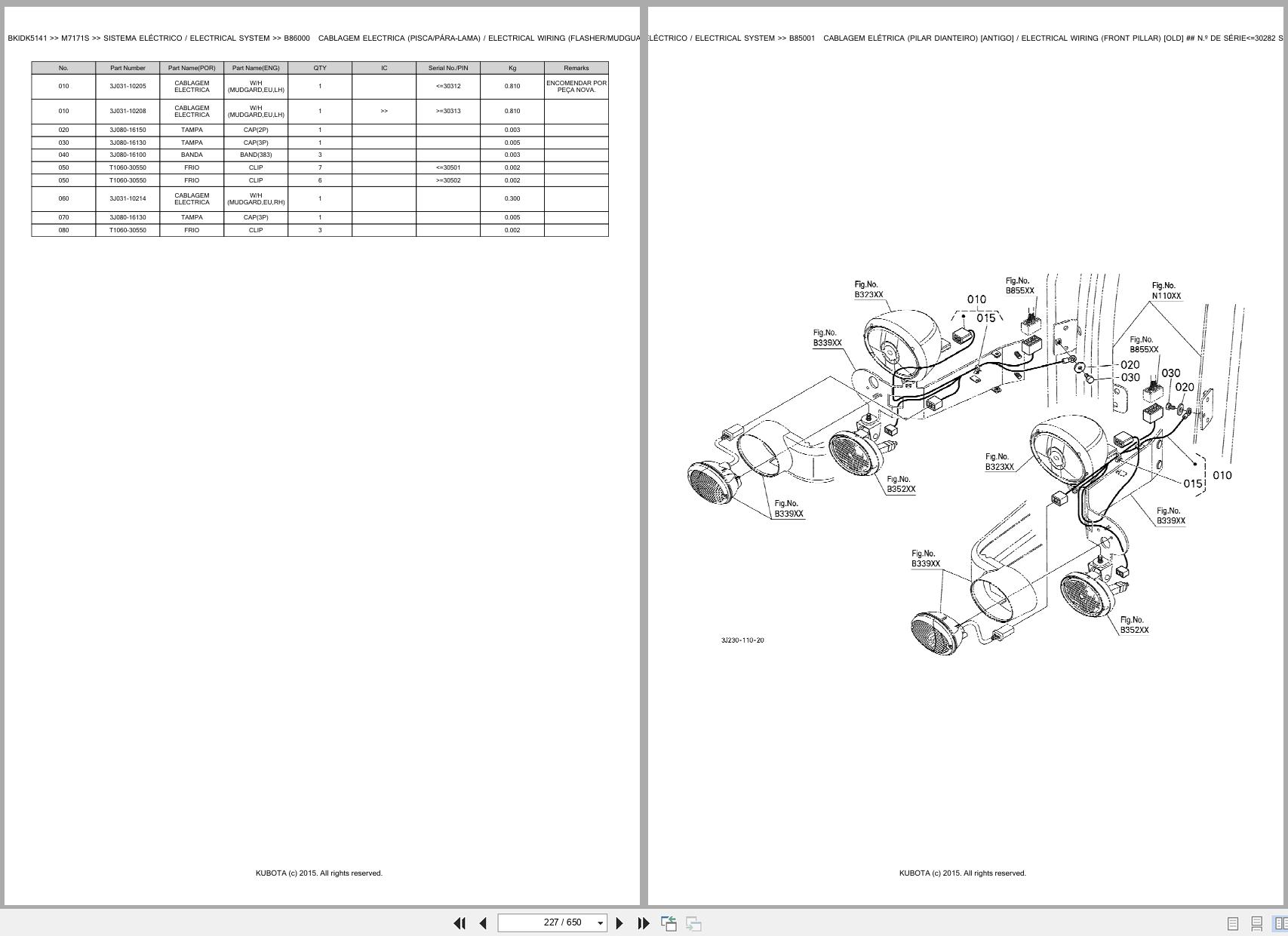 Kubota Tractor M7171S Spare Parts Catalog EN PT (2)