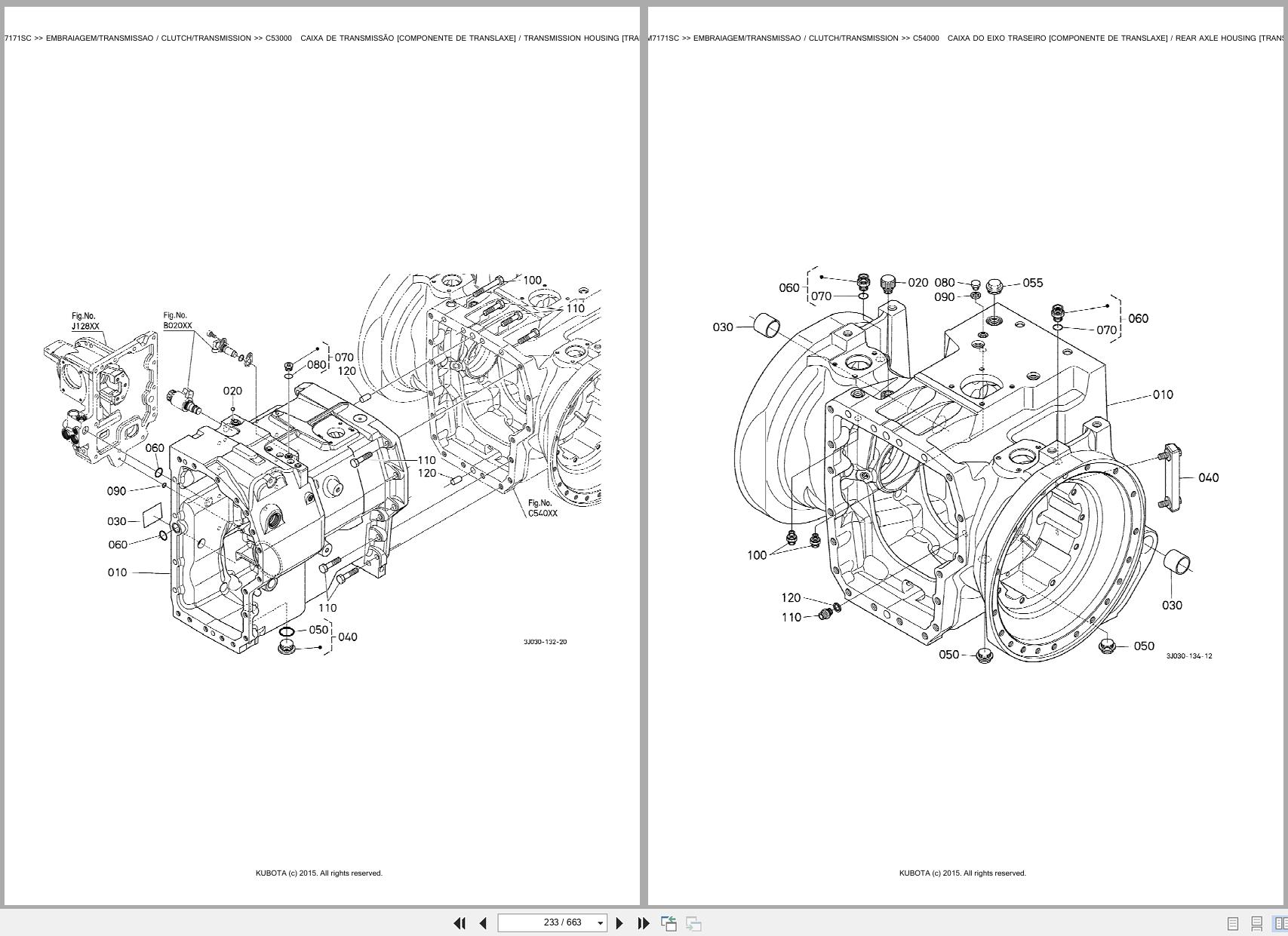 Kubota Tractor M7171SC Spare Parts Catalog EN PT (2)