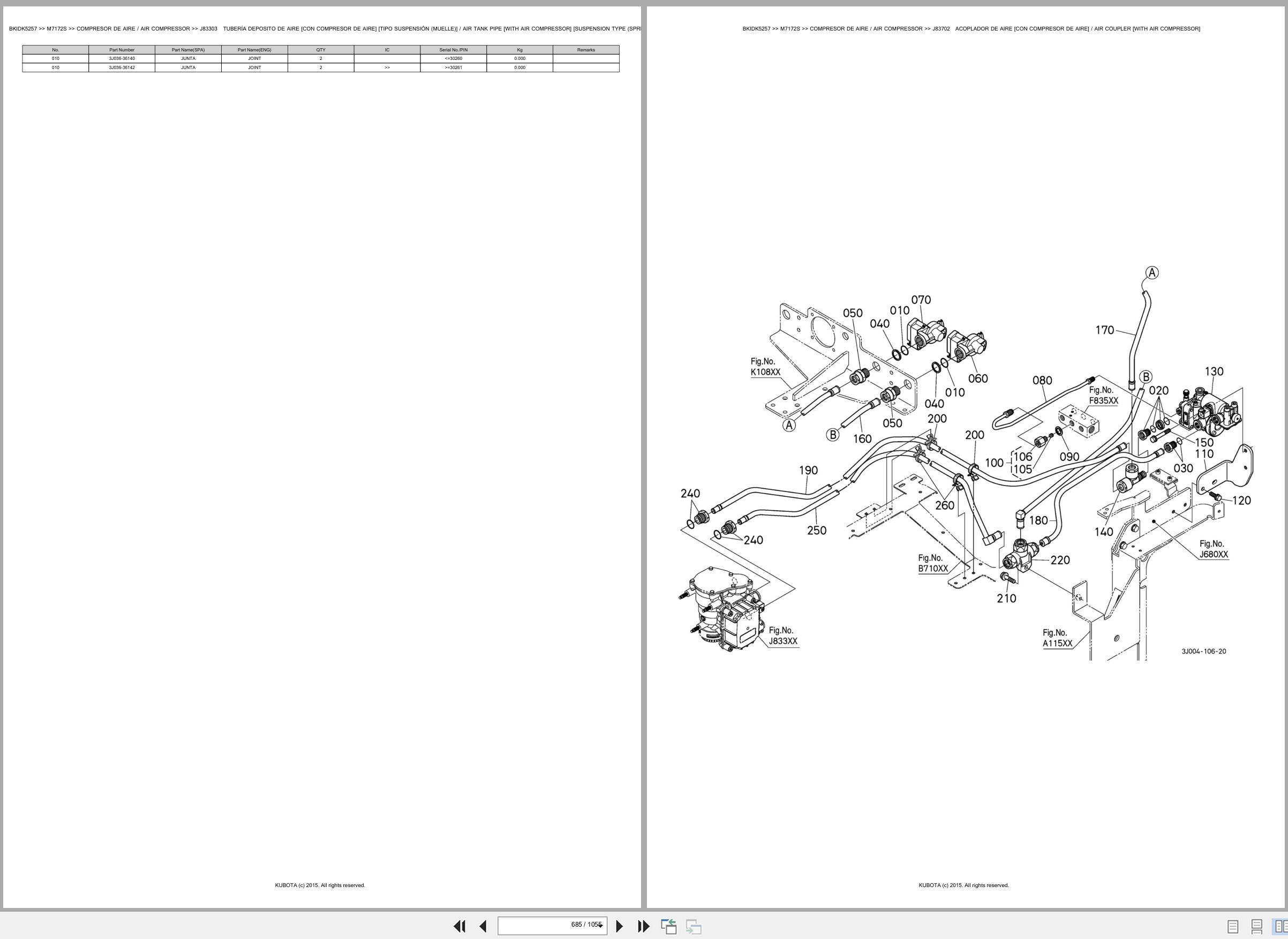 Kubota Tractor M7172S Spare Parts Catalog EN ES (3)