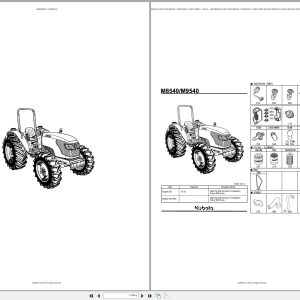 Kubota Tractor M8540DTH Spare Parts Catalog EN ES (1)
