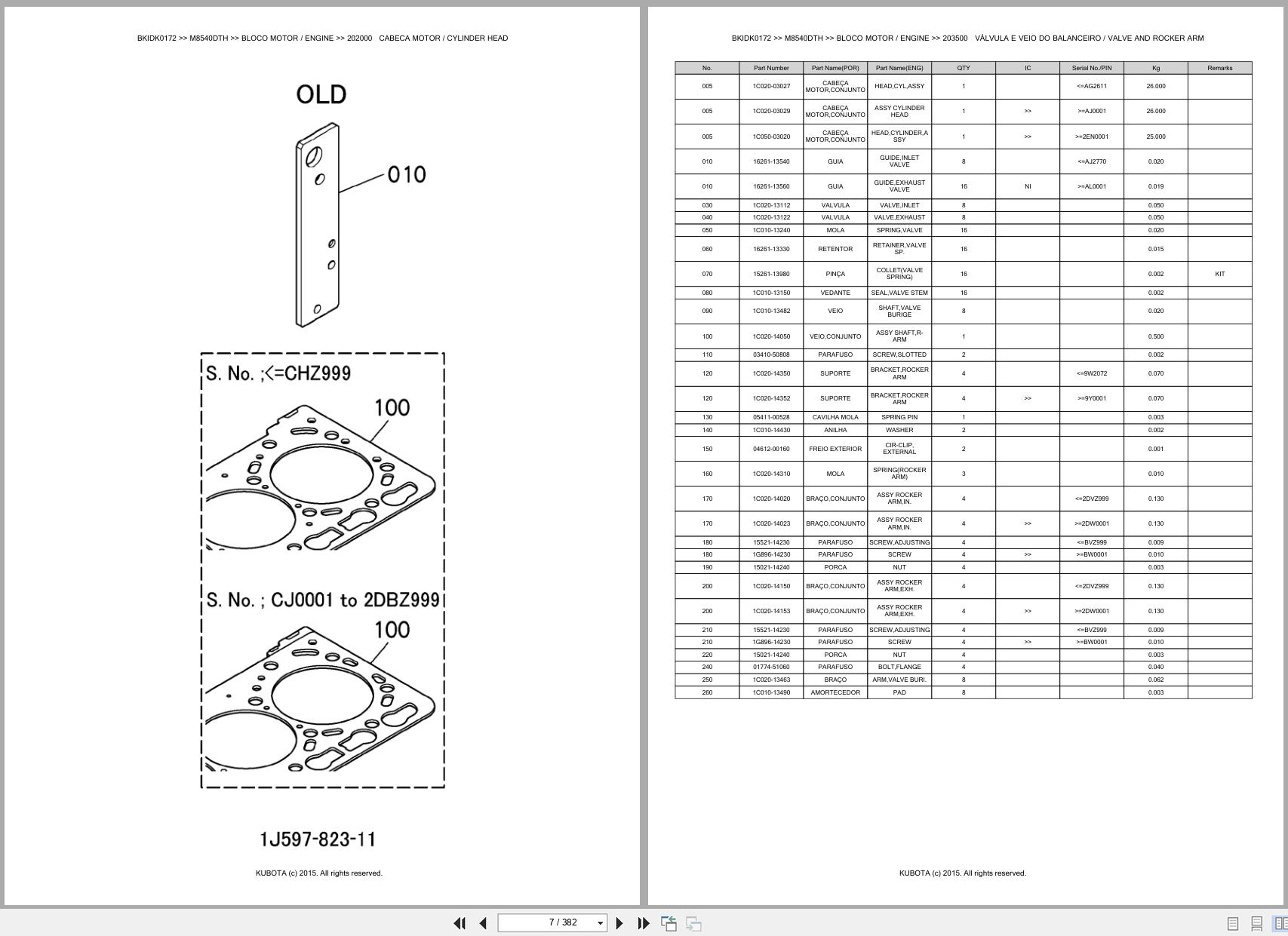 Kubota Tractor M8540DTH Spare Parts Catalog EN PT (3)