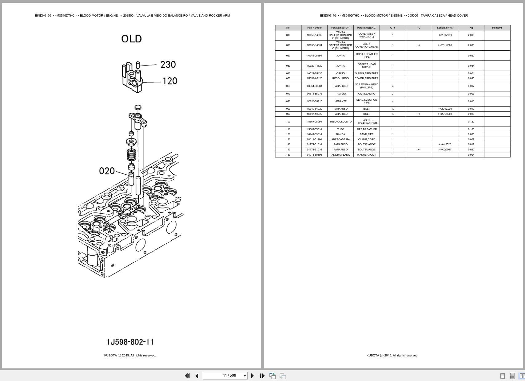 Kubota Tractor M8540DTHC Spare Parts Catalog EN PT (3)
