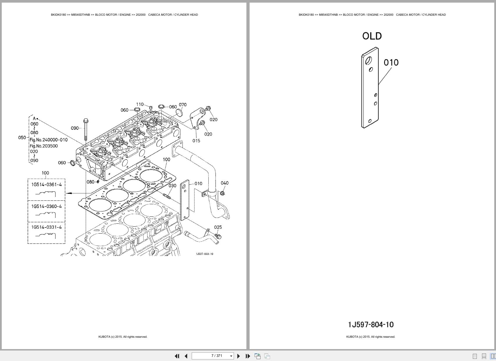 Kubota Tractor M8540DTHNB Spare Parts Catalog EN PT (3)