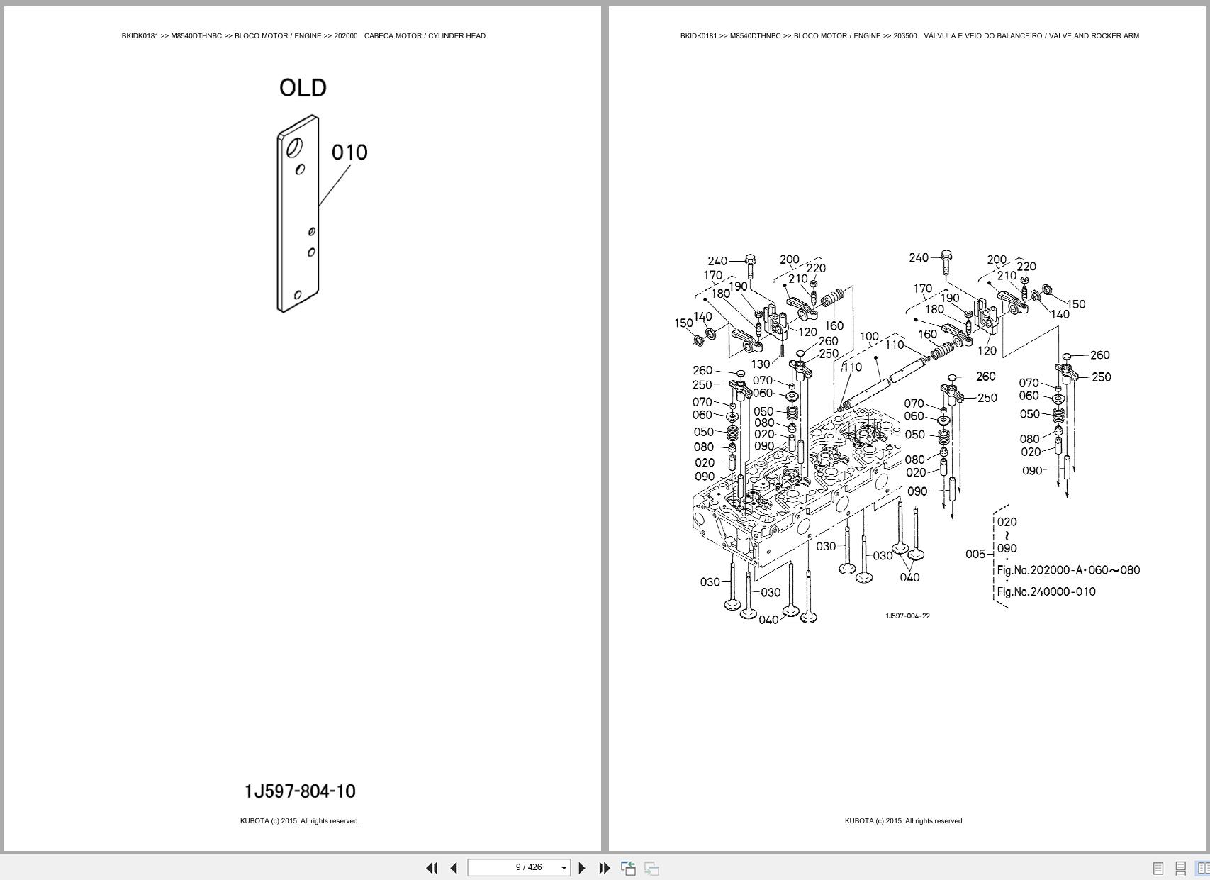 Kubota Tractor M8540DTHNBC Spare Parts Catalog EN PT (3)