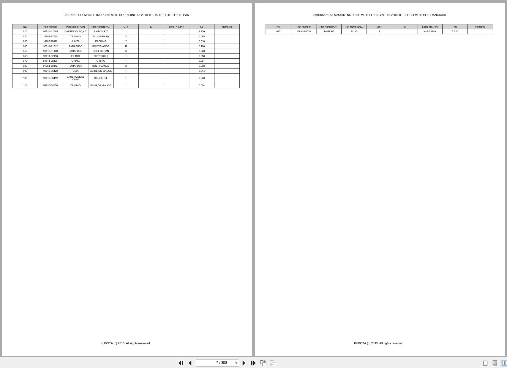 Kubota Tractor M8540DTNQPC Spare Parts Catalog EN PT (3)