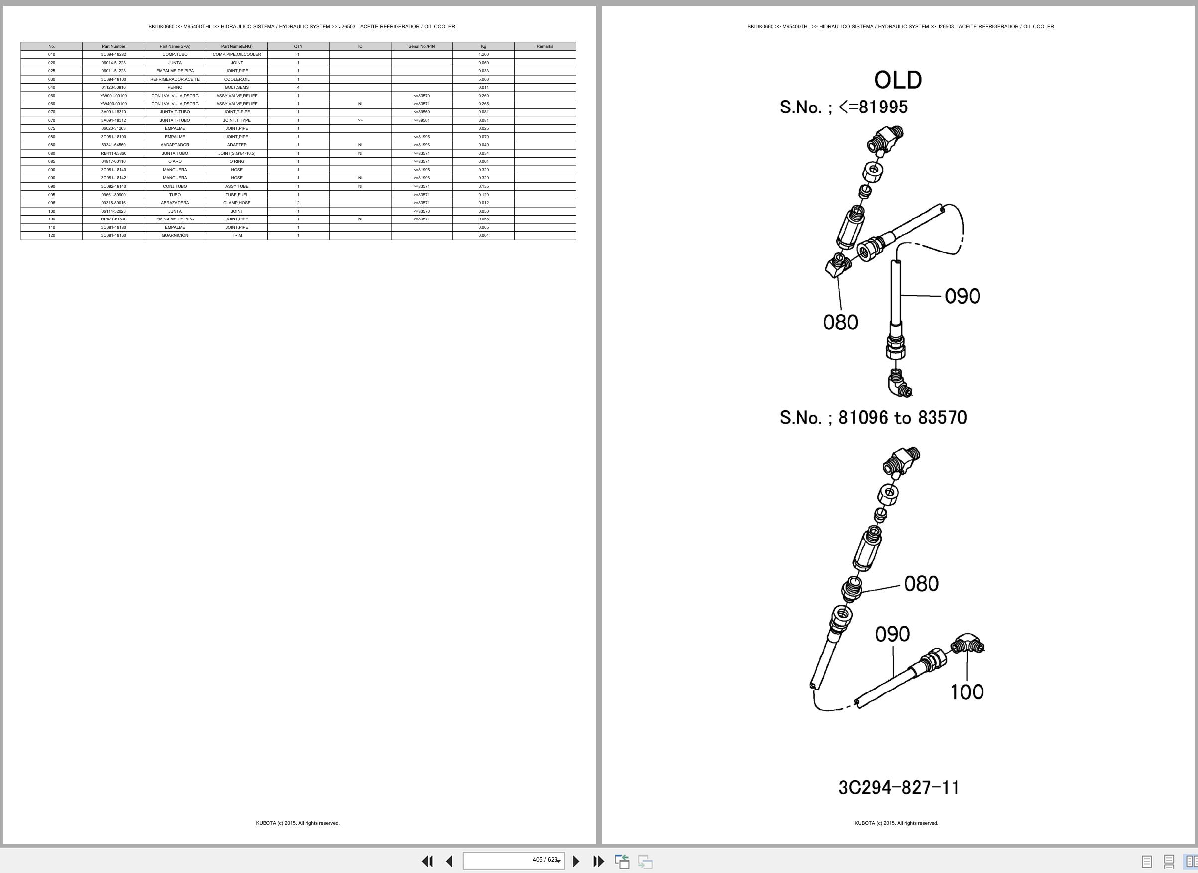Kubota Tractor M9540DTHL Spare Parts Catalog EN ES (3)