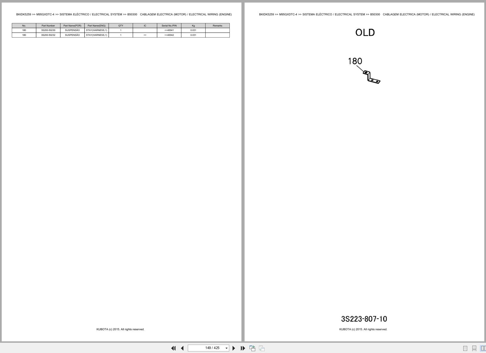 Kubota Tractor M95GXDTC 4 Spare Parts Catalog EN PT (2)