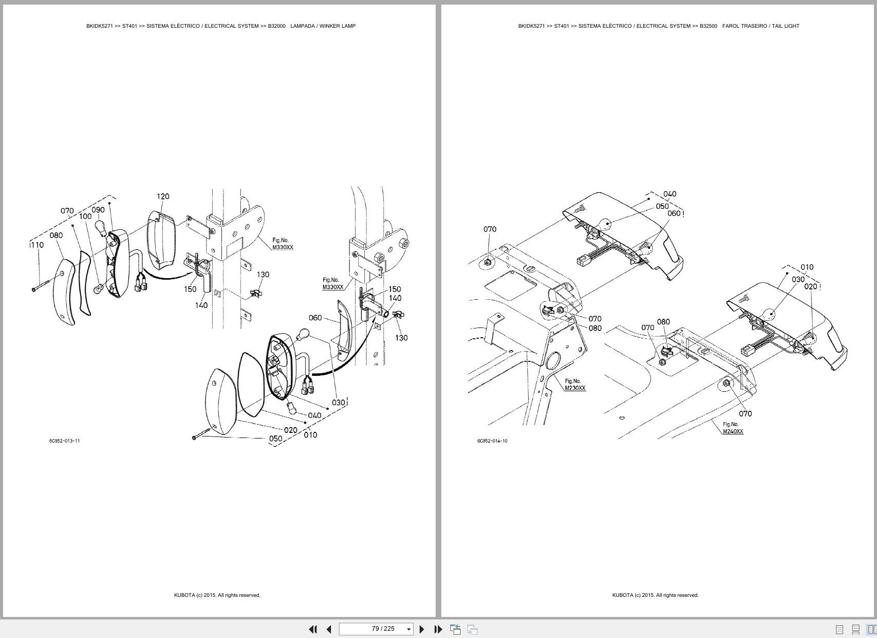 Kubota Tractor ST401 Spare Parts Catalog EN PT (2)