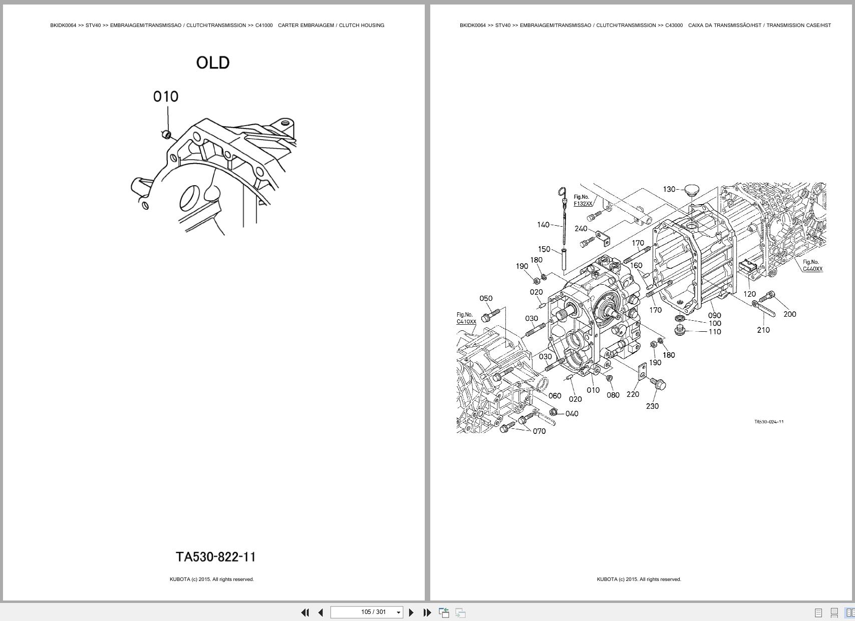 Kubota Tractor STV40 Spare Parts Catalog EN PT (2)