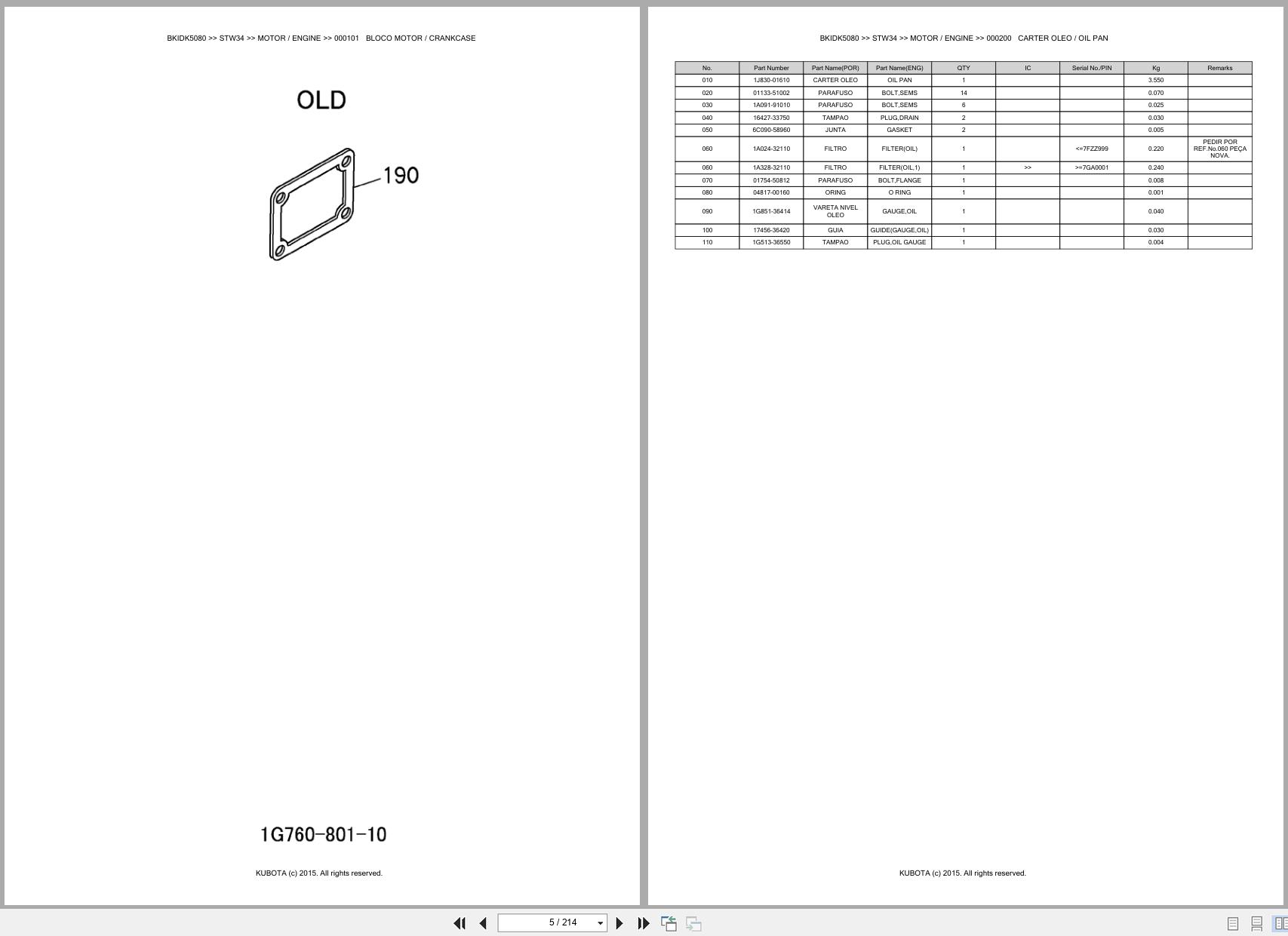 Kubota Tractor STW34 Spare Parts Catalog EN PT (3)