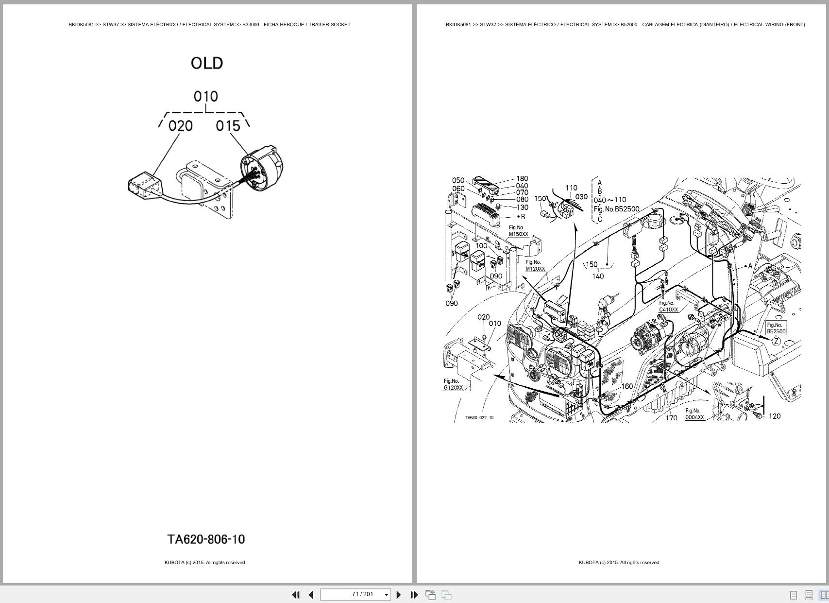 Kubota Tractor STW37 Spare Parts Catalog EN PT (2)