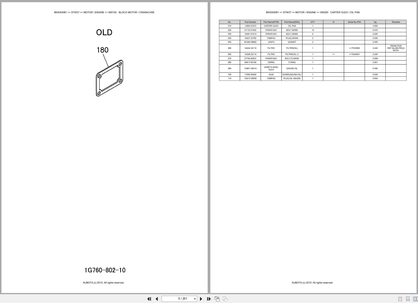 Kubota Tractor STW37 Spare Parts Catalog EN PT (3)