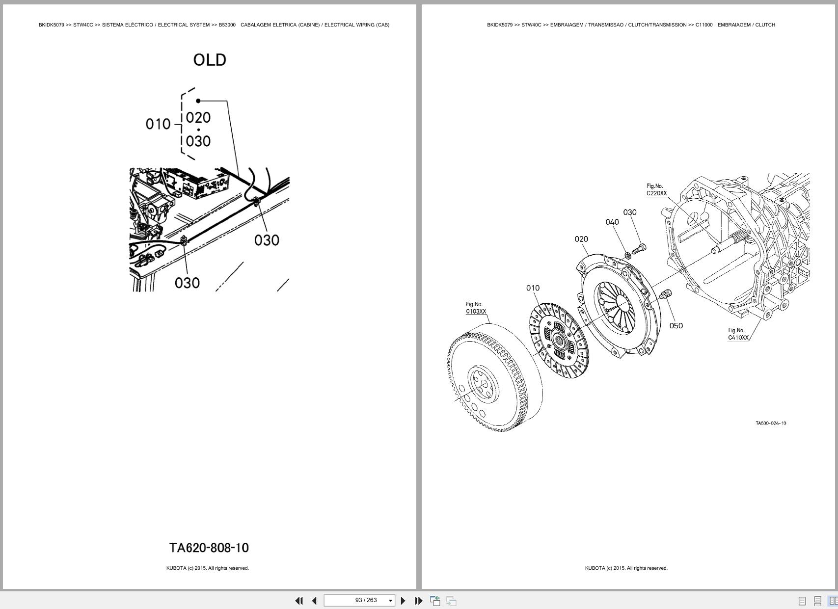 Kubota Tractor STW40C Spare Parts Catalog EN PT (2)