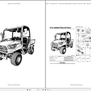 Kubota Utility Vehicle RTV X900NTWEU MC Spare Parts Catalog EN PT (1)