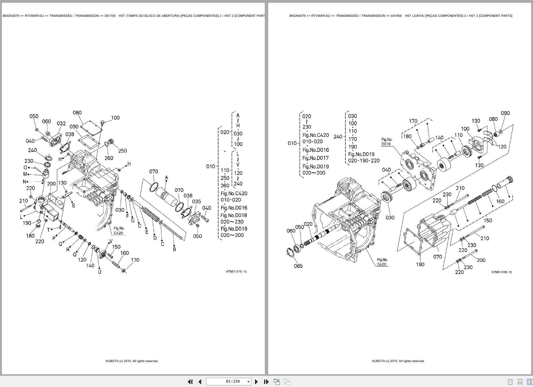 Kubota Utility Vehicle RTV900R EU Spare Parts Catalog EN PT (2)