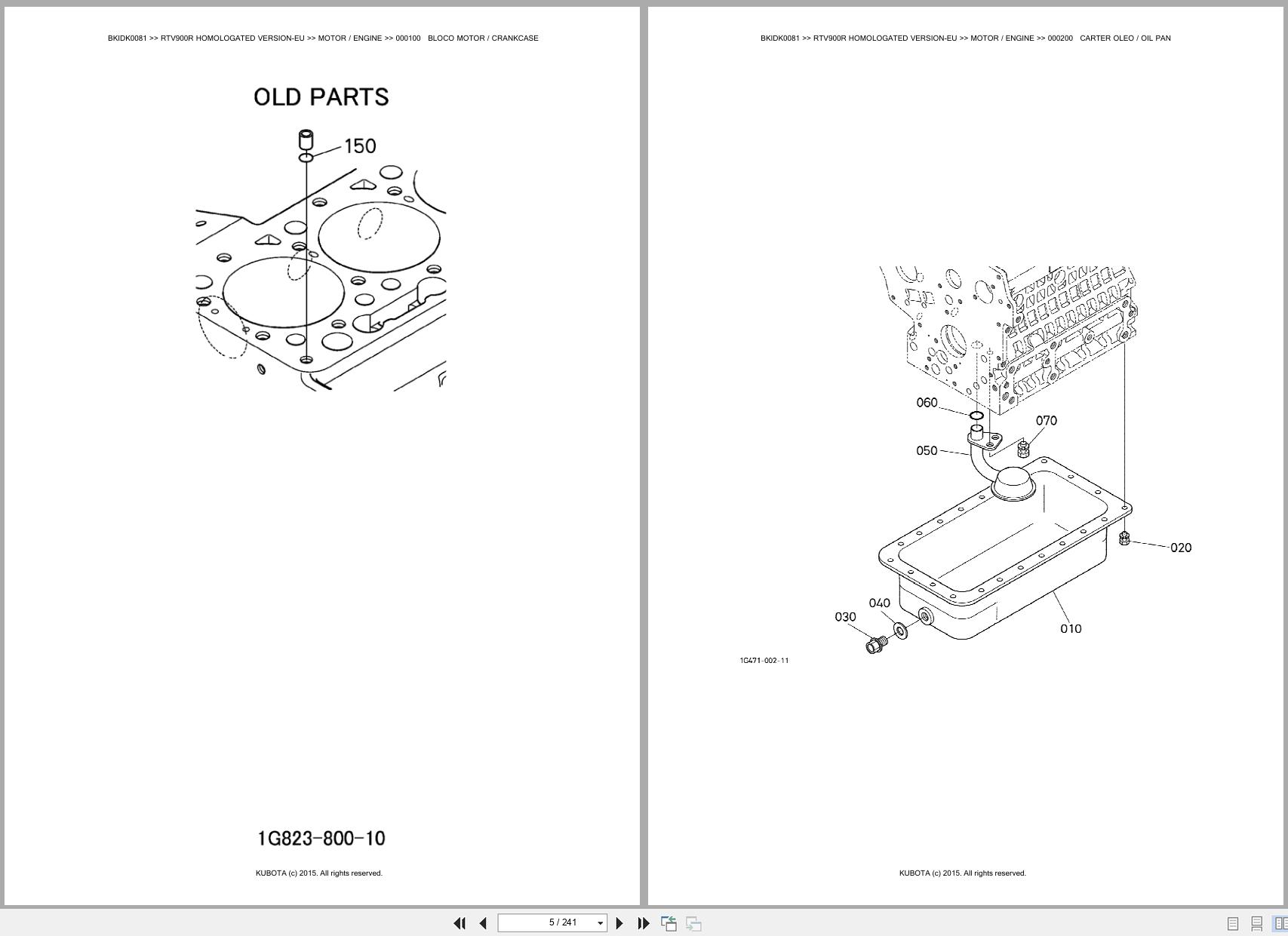 Kubota Utility Vehicle RTV900R Homologated Verion EU Spare Parts Catalog EN PT (3)