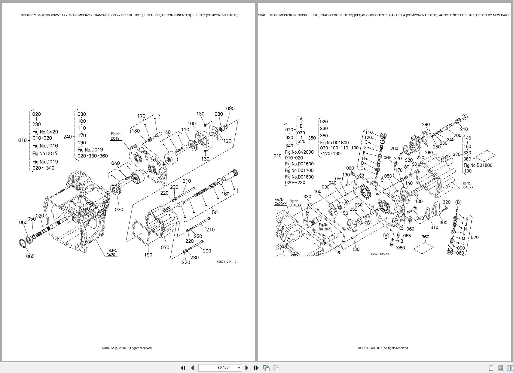 Kubota Utility Vehicle RTV900SW EU Spare Parts Catalog EN PT (2)