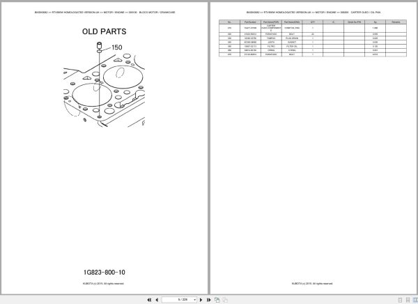 Kubota Utility Vehicle RTV900W Homologated Verion UK Spare Parts Catalog EN PT (3)