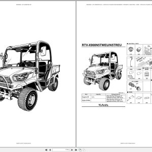 Kubota Utility Vehicles RTV X900N5TREU RTV X900N5TREU MC Spare Parts Catalog EN ES (1)