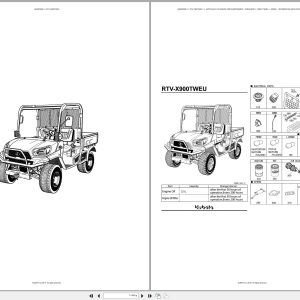 Kubota Utility Vehicles RTV X900TWEU Spare Parts Catalog EN ES (1)