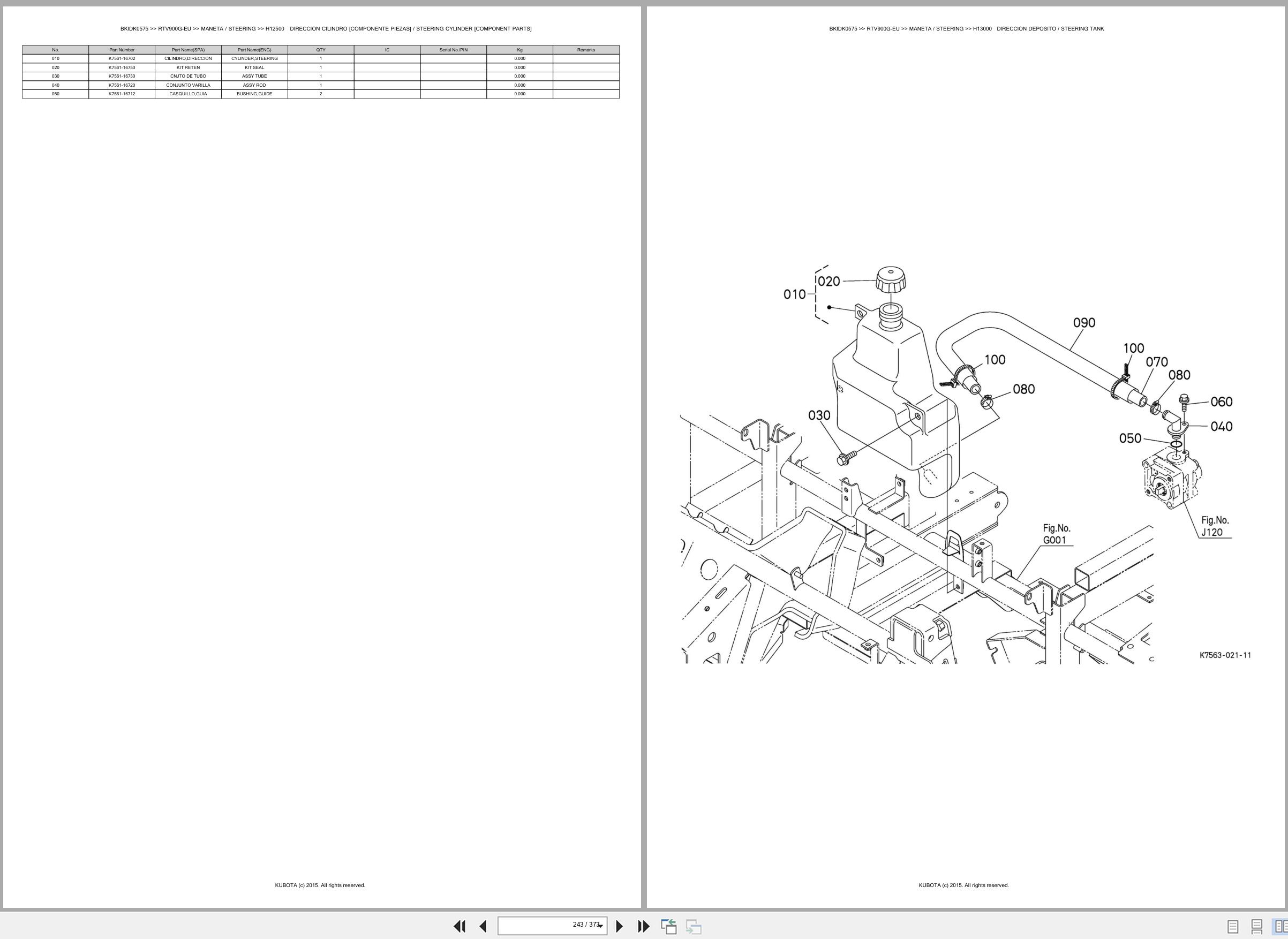 Kubota Utility Vehicles RTV900G EU Spare Parts Catalog EN ES (3)