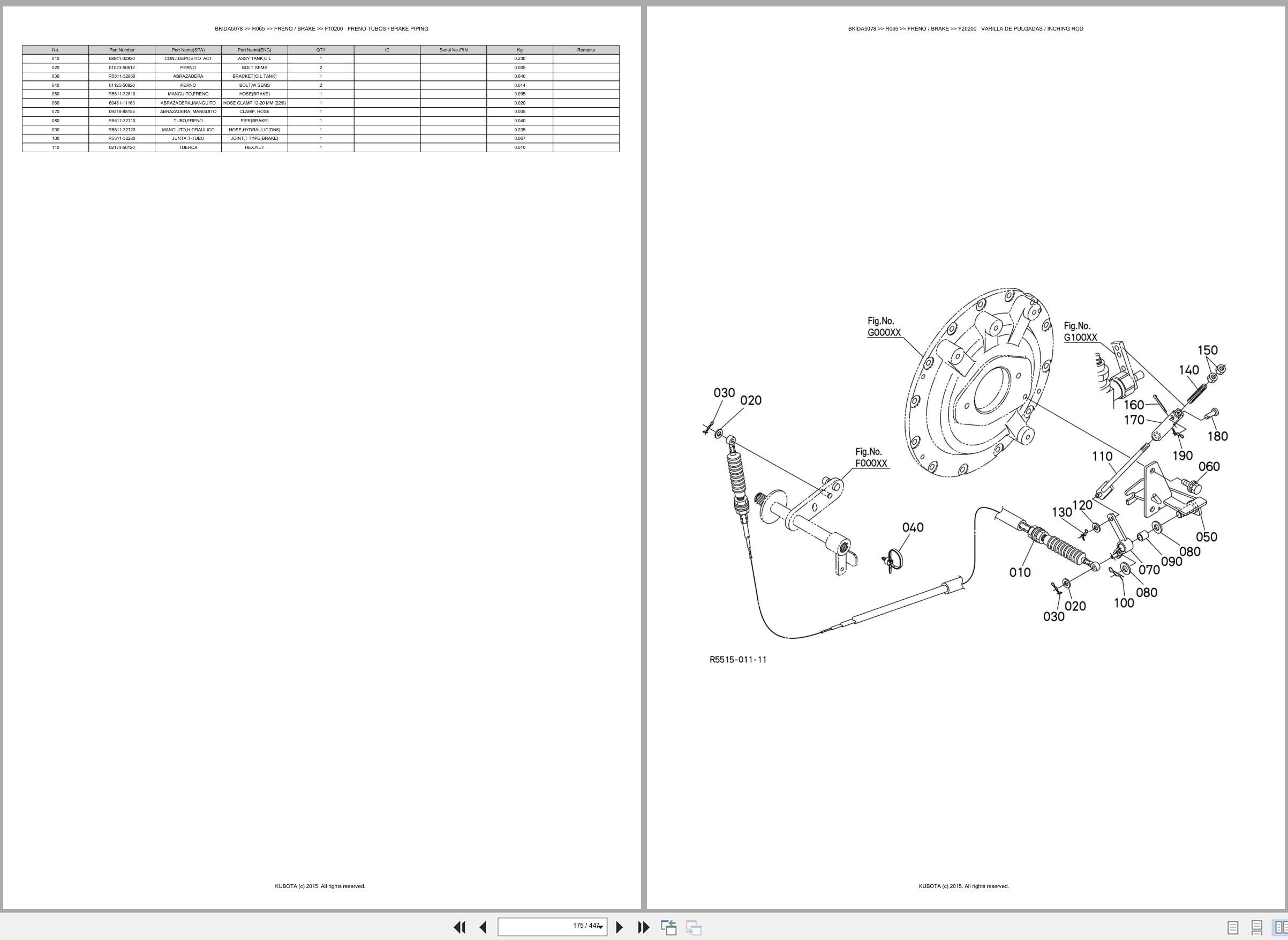 Kubota Wheel Loader R065 Spare Parts Catalog EN ES (2)