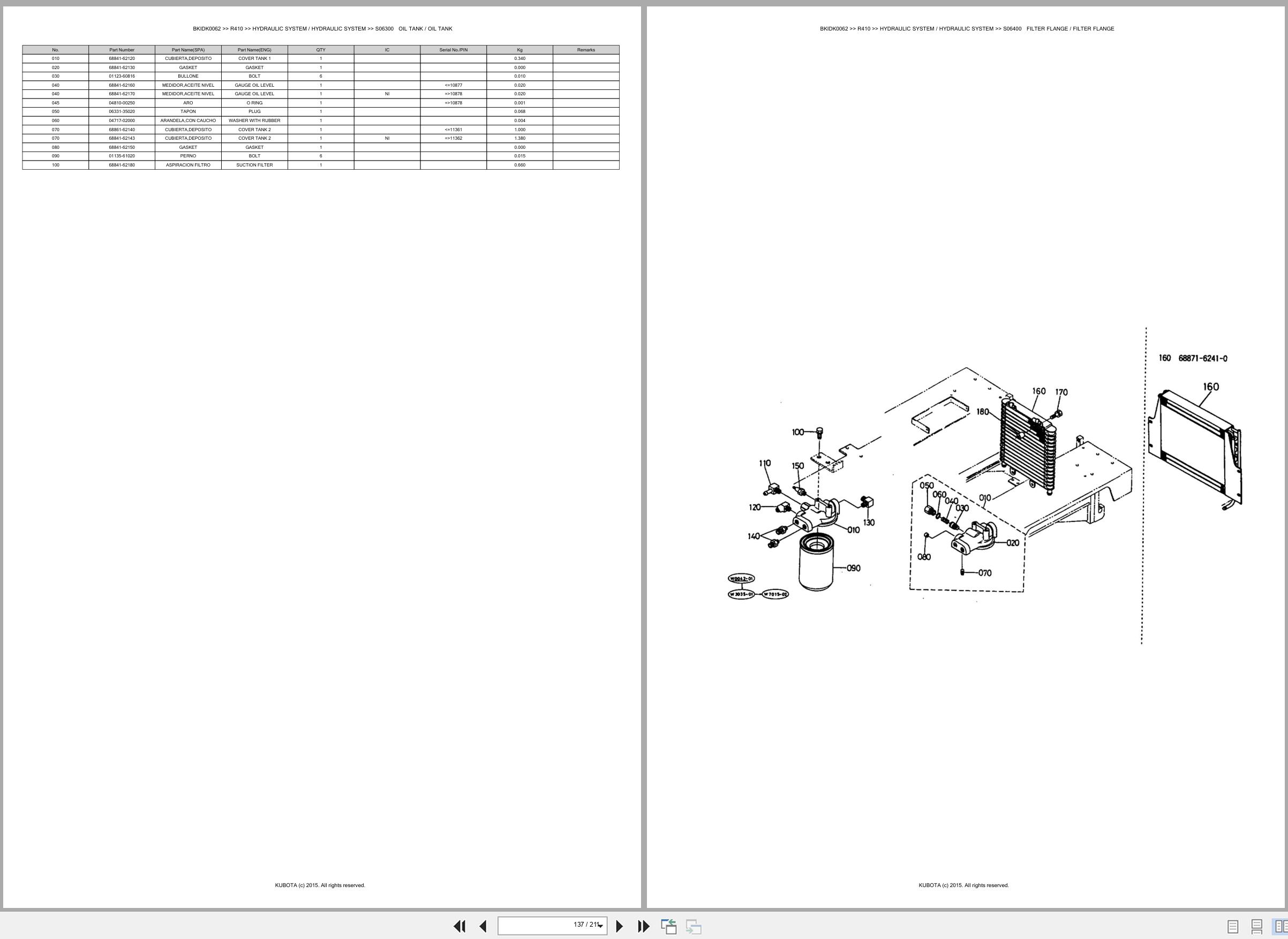 Kubota Wheel Loader R410 Spare Parts Catalog EN ES (3)