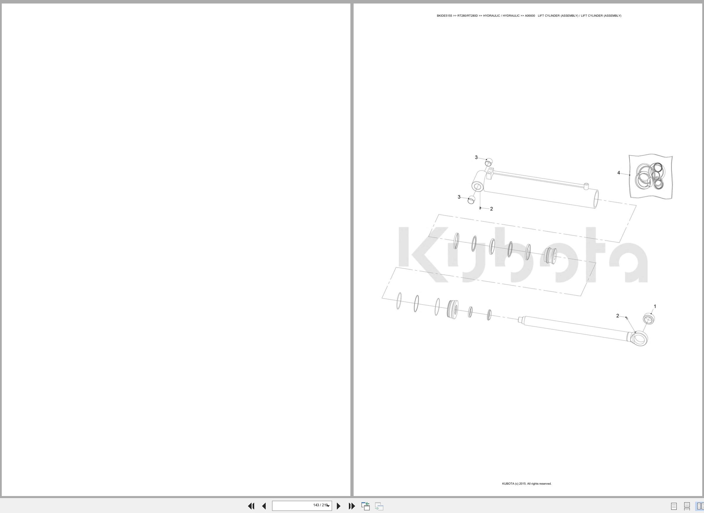 Kubota Wheel Loader RT280 RT280D Spare Parts Catalog EN ES (3)