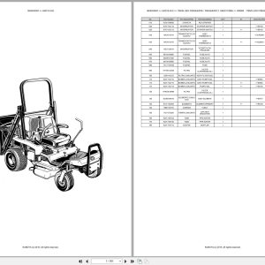 Kubota Zero Turn Mower GZD15 3LD Spare Parts Catalog EN PT (1)