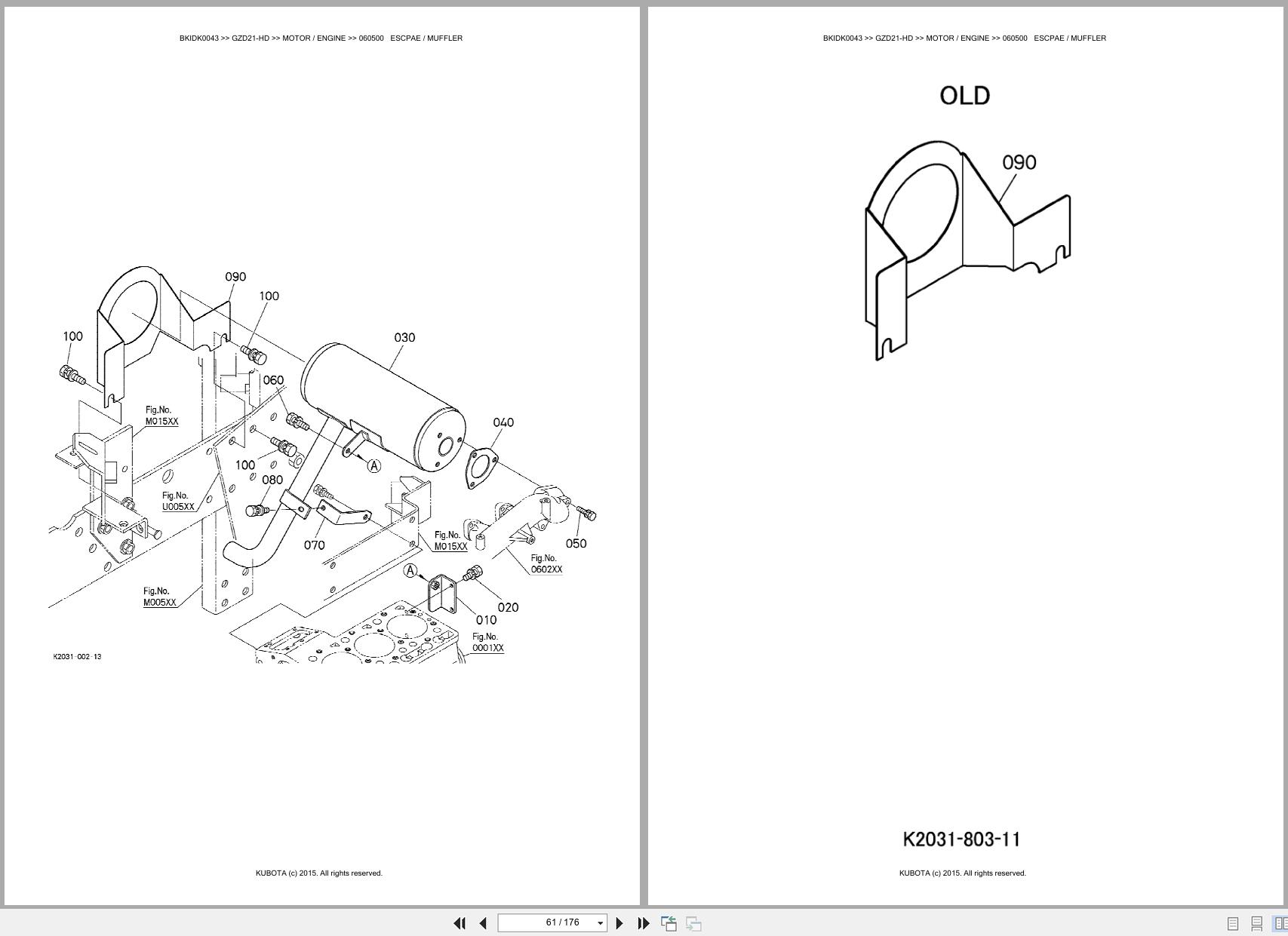 Kubota Zero Turn Mower GZD21 HD Spare Parts Catalog EN PT (2)