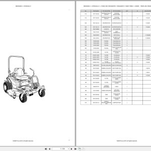 Kubota Zero Turn Mower ZD326 EU 2 Spare Parts Catalog EN PT (1)