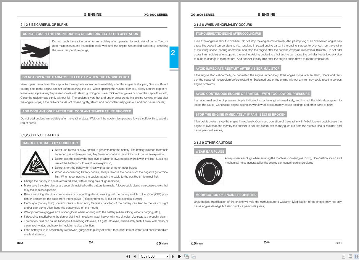 LS Tractor XG3000 Series Service Manual Diagrams 2