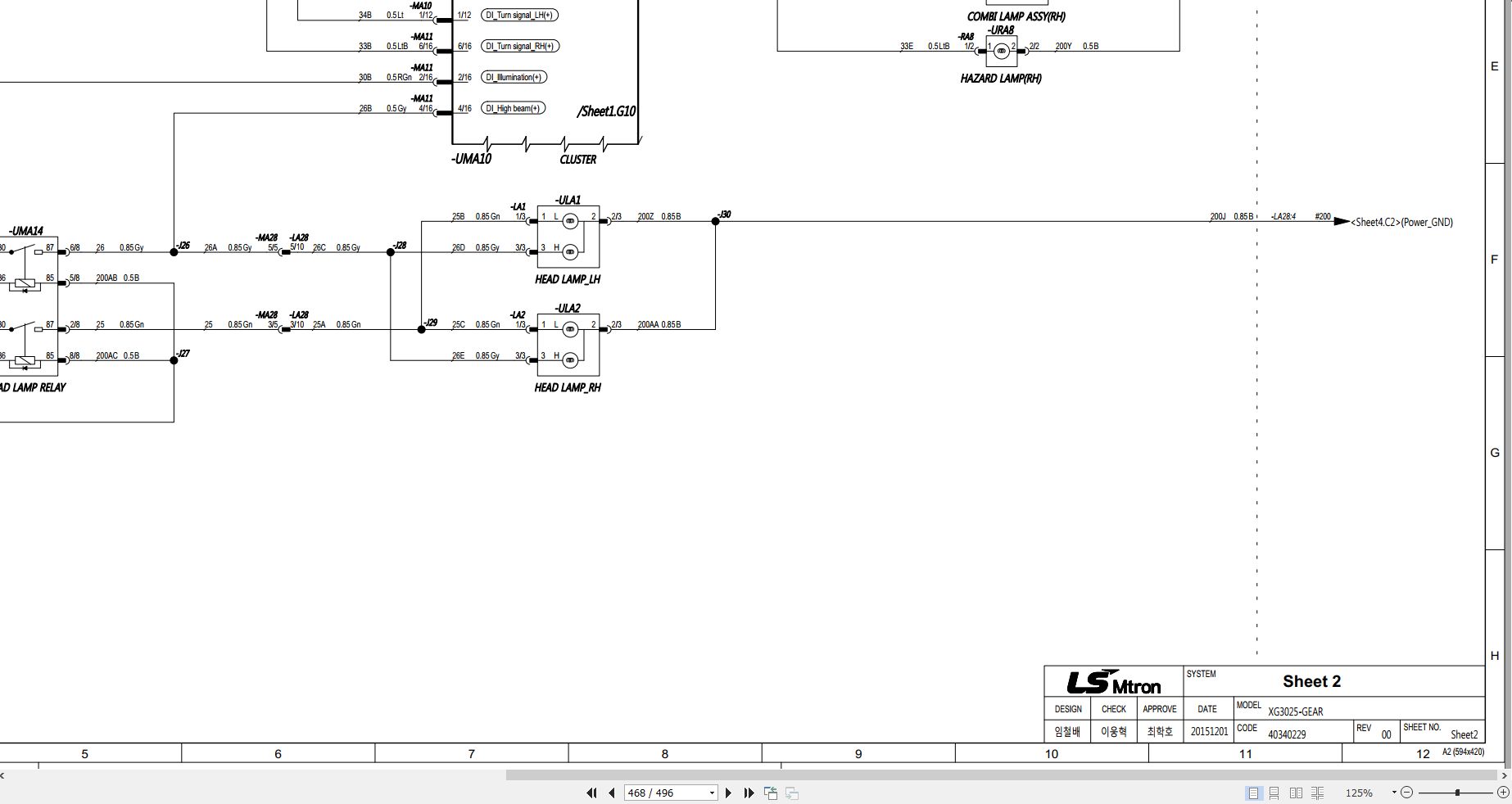 LS Tractor XG3025 XG3025H Service Manual Diagrams 4