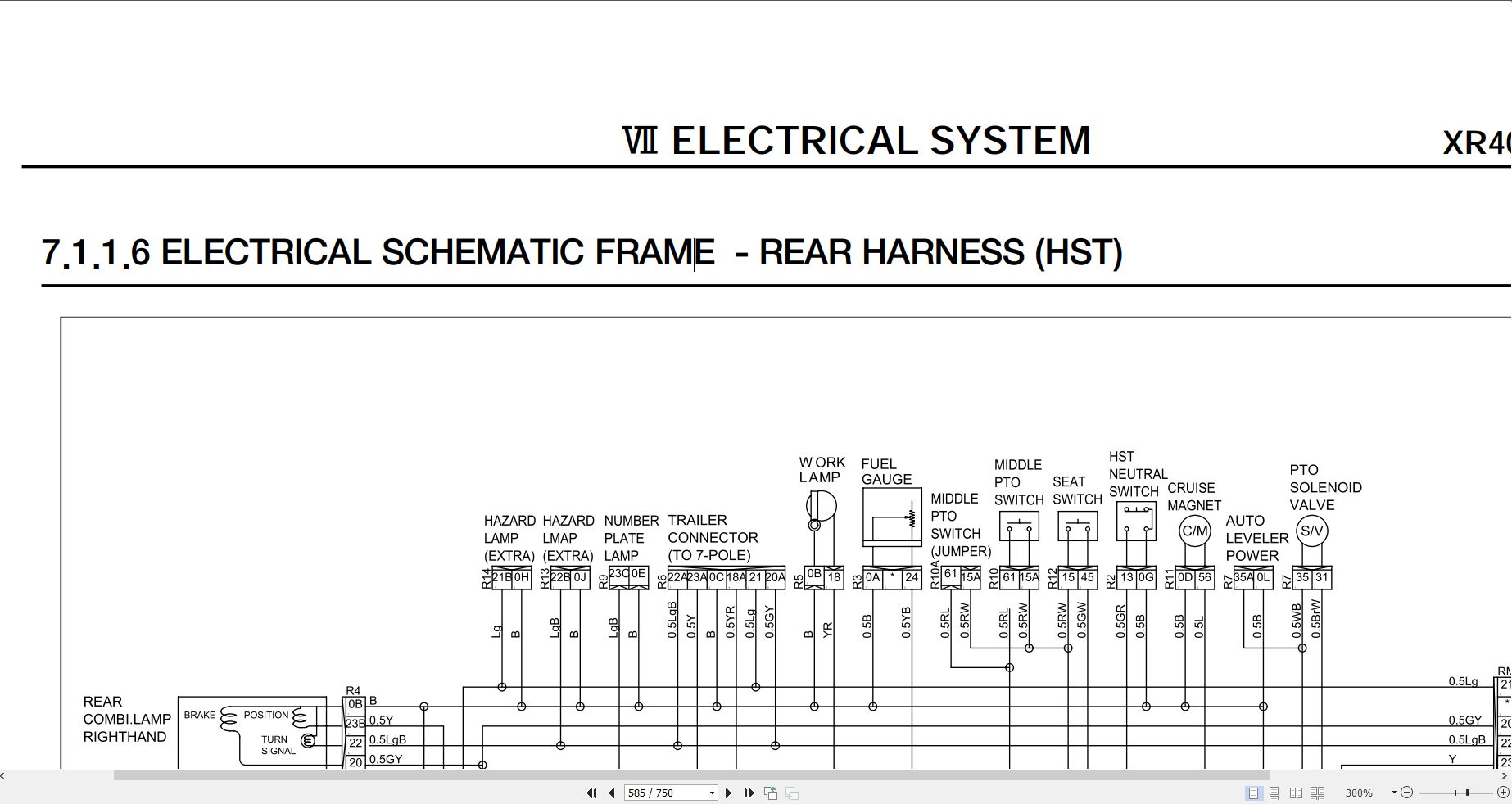 LS Tractor XR Series Service Manual Diagrams 4