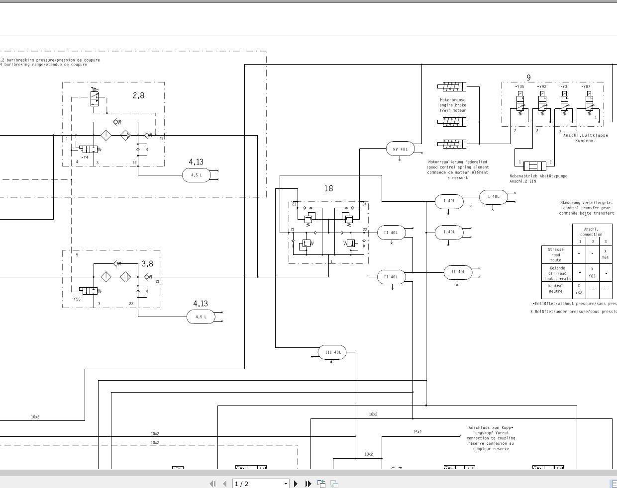 Liebherr Crane LTM 1160 1 022264 All Electrical Hydraulic Schematics DE 3