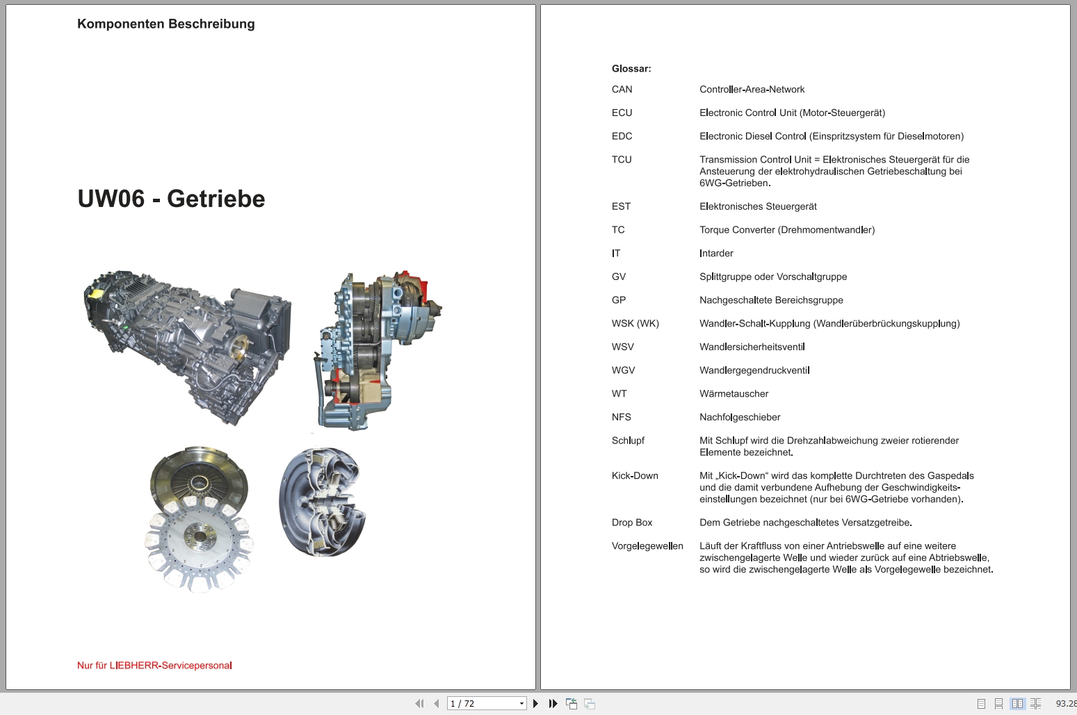 Liebherr ZF Transmission For Crane LTM 1220 5.1 Service Repair Technical Manual 3