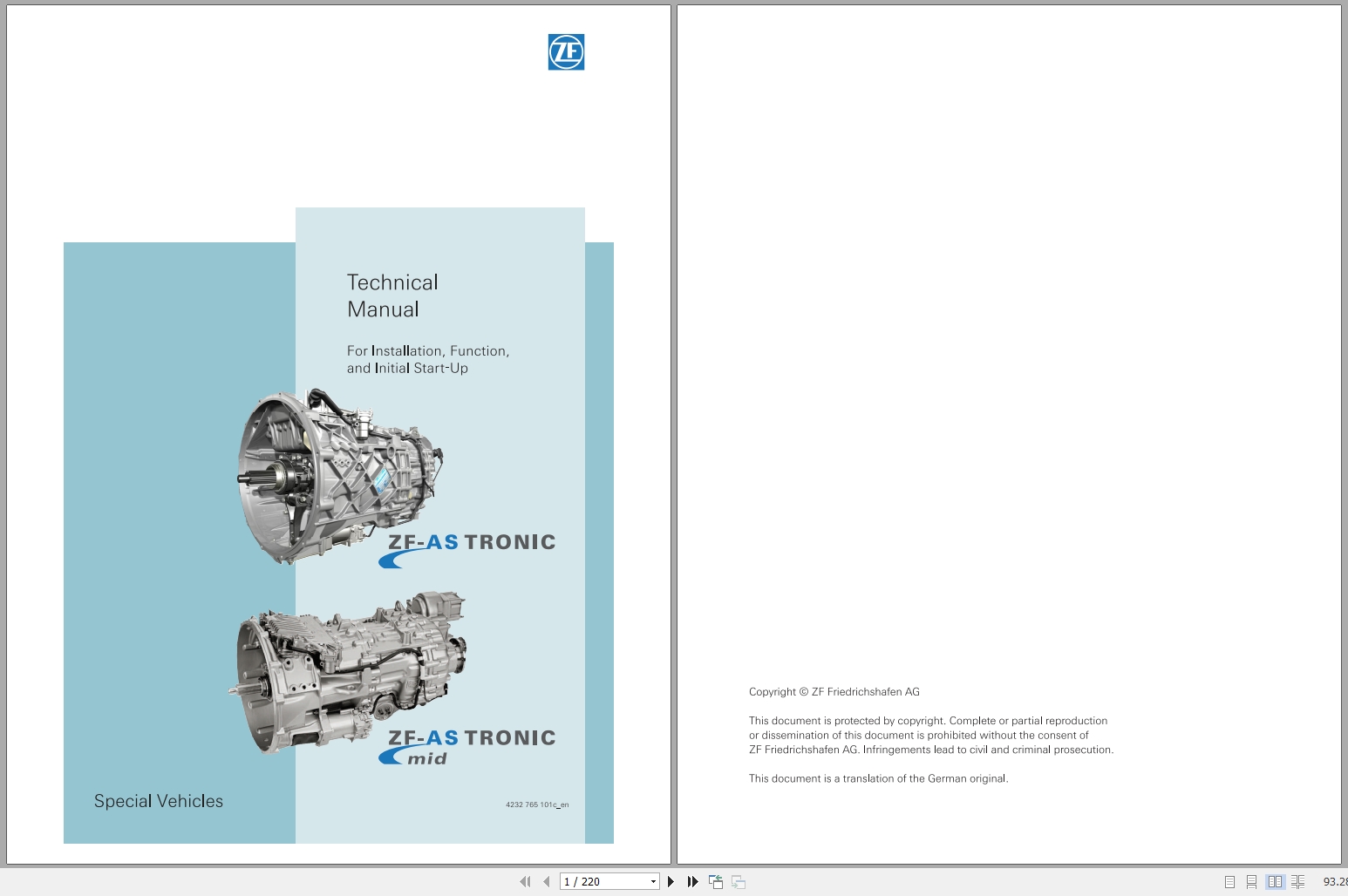 Liebherr ZF Transmission For Crane LTM 1220 5.1 Service Repair Technical Manual 5