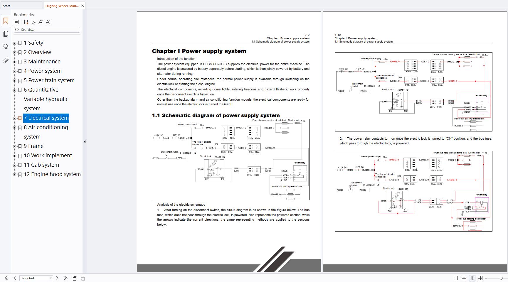 Liugong Wheel Loader CLG856H Service Manual (2)