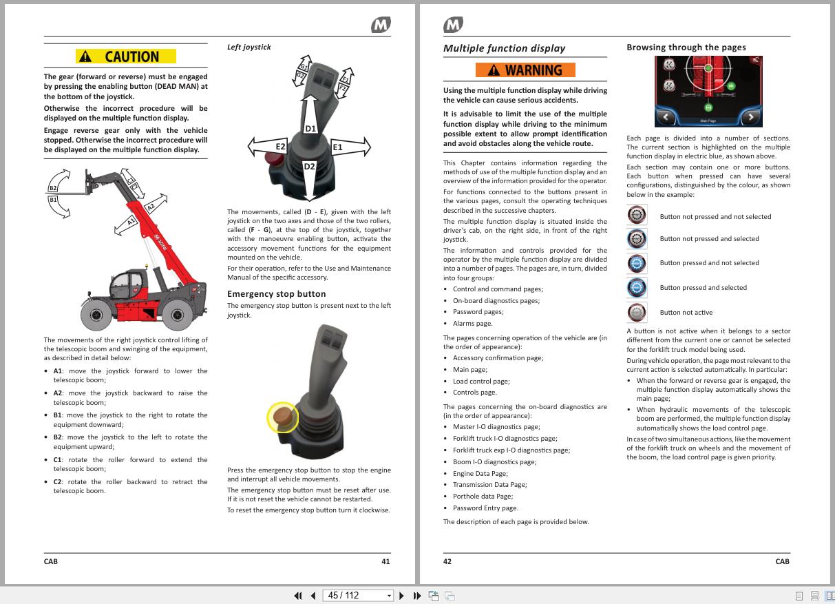 Magni Telescopic Handler HTH Series Use and Maintenance Manual 73317 HTH 2024 2