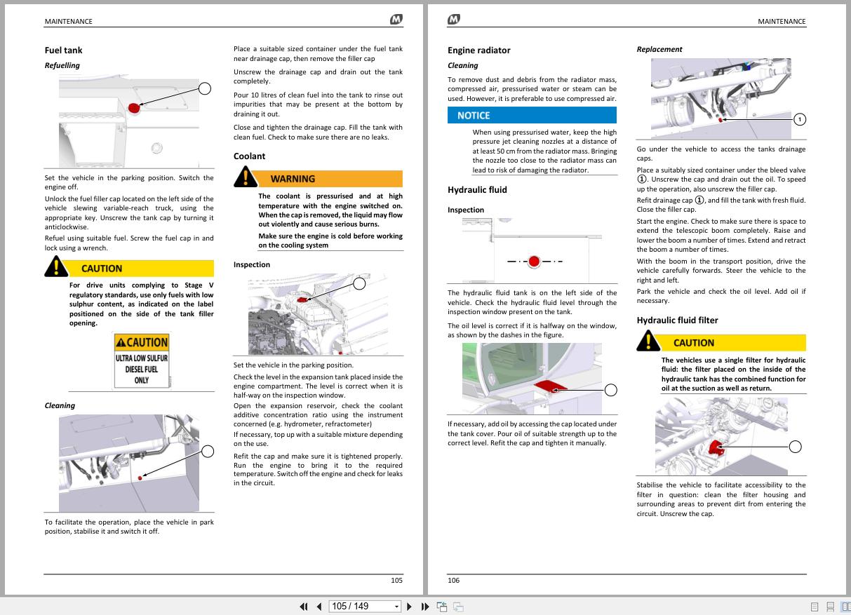 Magni Telescopic Handler RTH Series Use and Maintenance Manual 99744 RTHV 2023 3