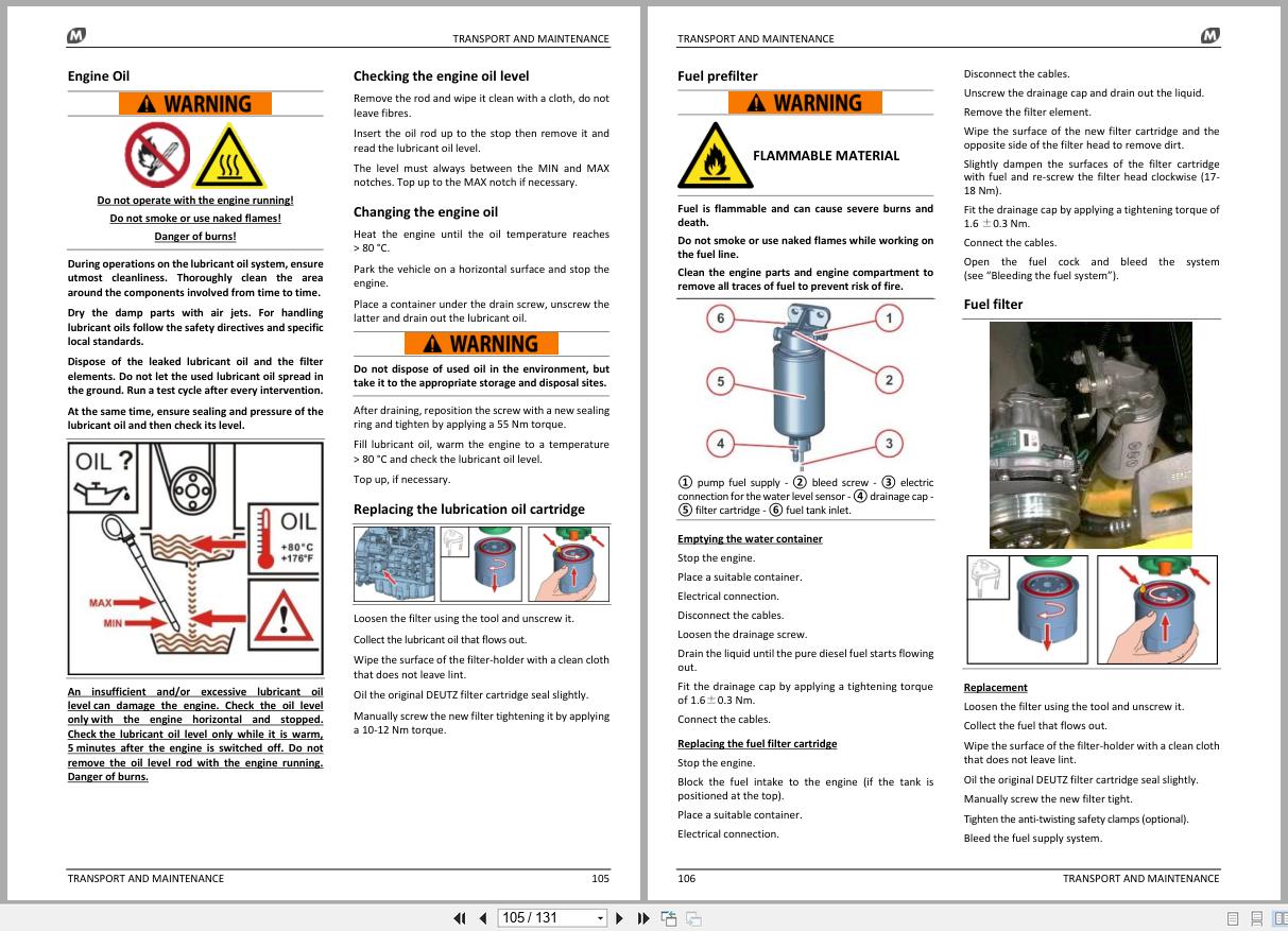 Magni Telescopic Handler TH5.8 Use and Maintenance Manual P.N.75475.B 2022 3